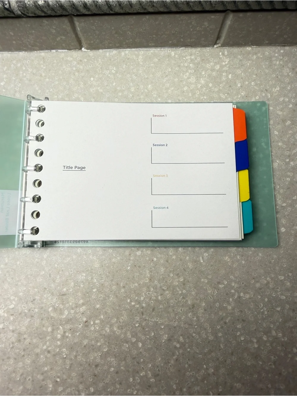 Marumen Session Notebook with refills
